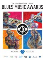 2019 Blues Music Awards Poster